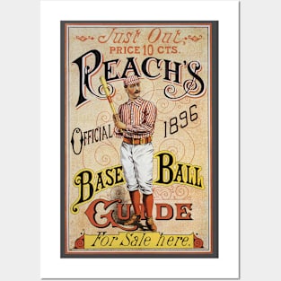 Vintage Sports Baseball, Reach's Guide Cover Art, 1896 Posters and Art